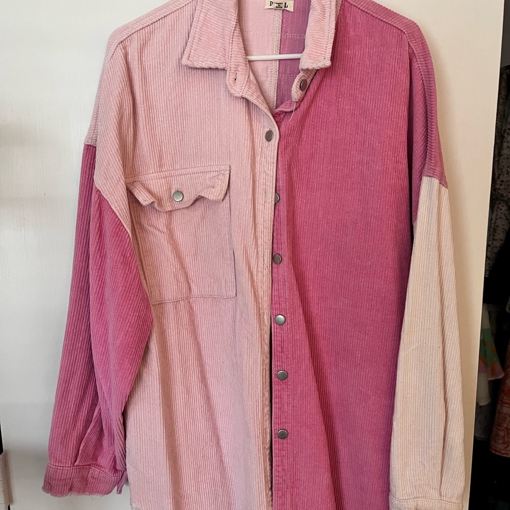 POL Pink Corduroy Jacket